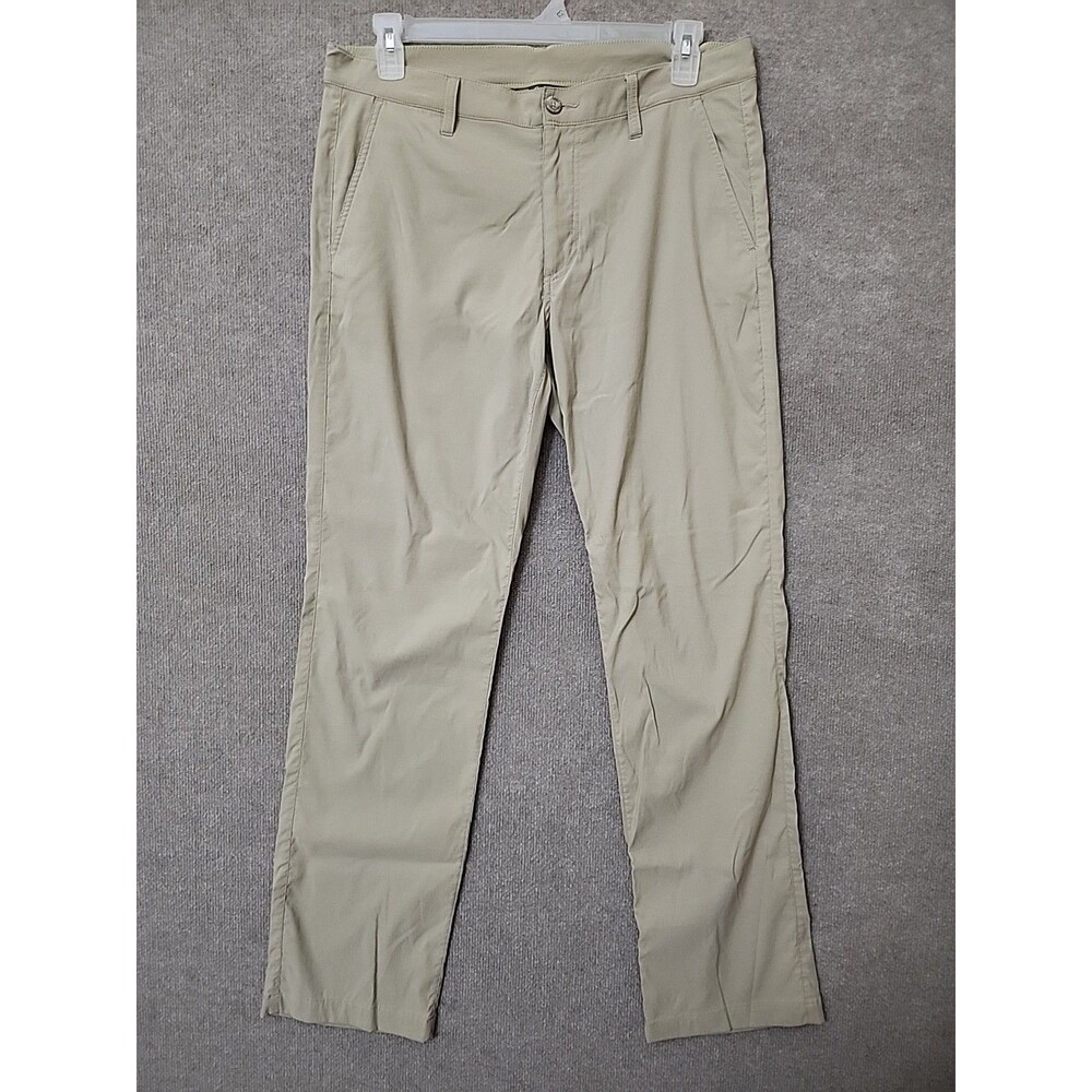 Eddie Bauer Rainier Pants Mens 34(36)x34 Beige Nylon High Performance Hiking